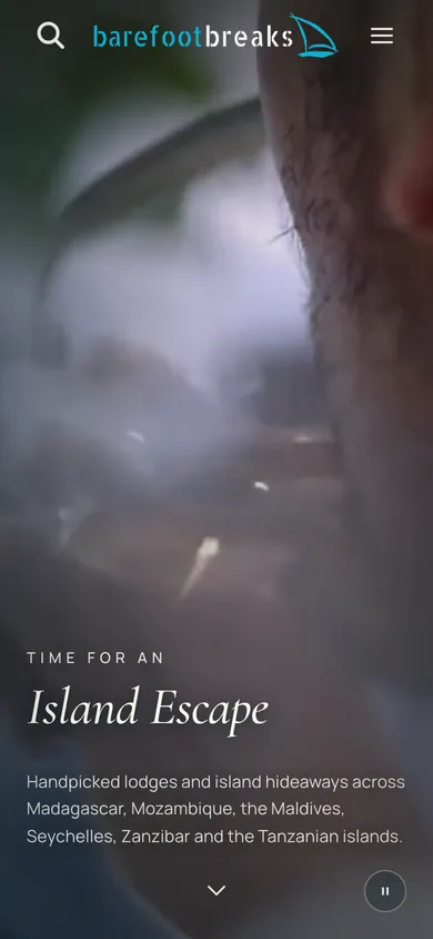 Barefoot Breaks on a phone