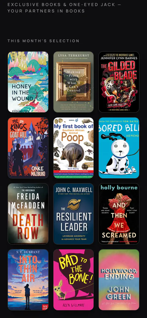 This month’s selection on a phone